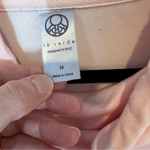 Everyday Athleisure Funnel Neck Pullover – Medium- Pink Soft Lightweight Cozy