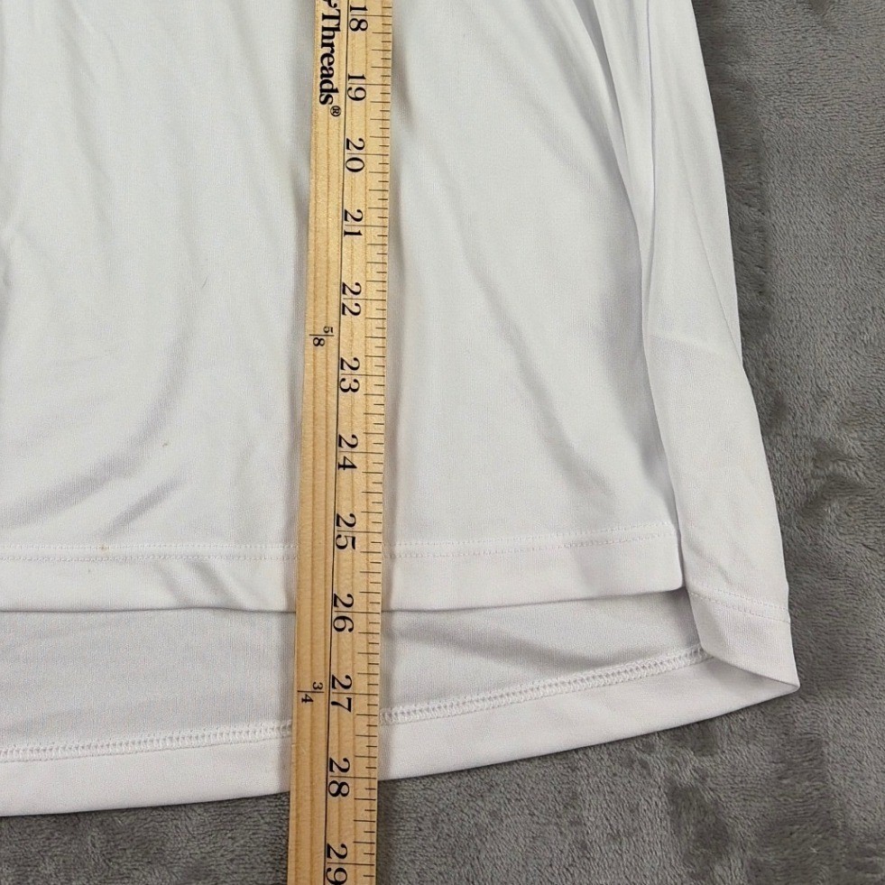 What The Fin Rum Runner Performance Shirt Womens XL White Long Sleeve UPF 50+