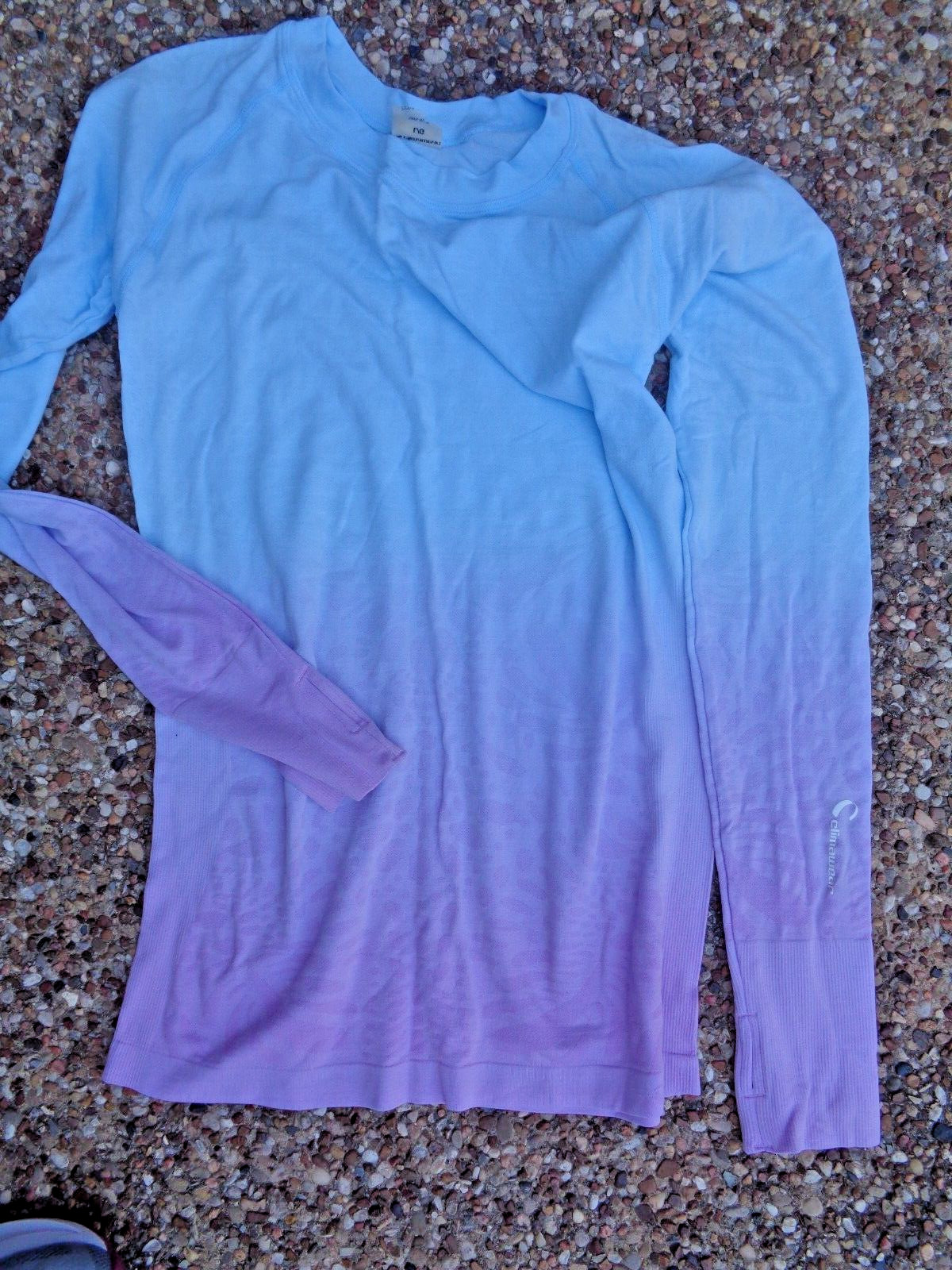 Women Climawear Muse NWT Second Skin Vista Blue Athletic Top Large