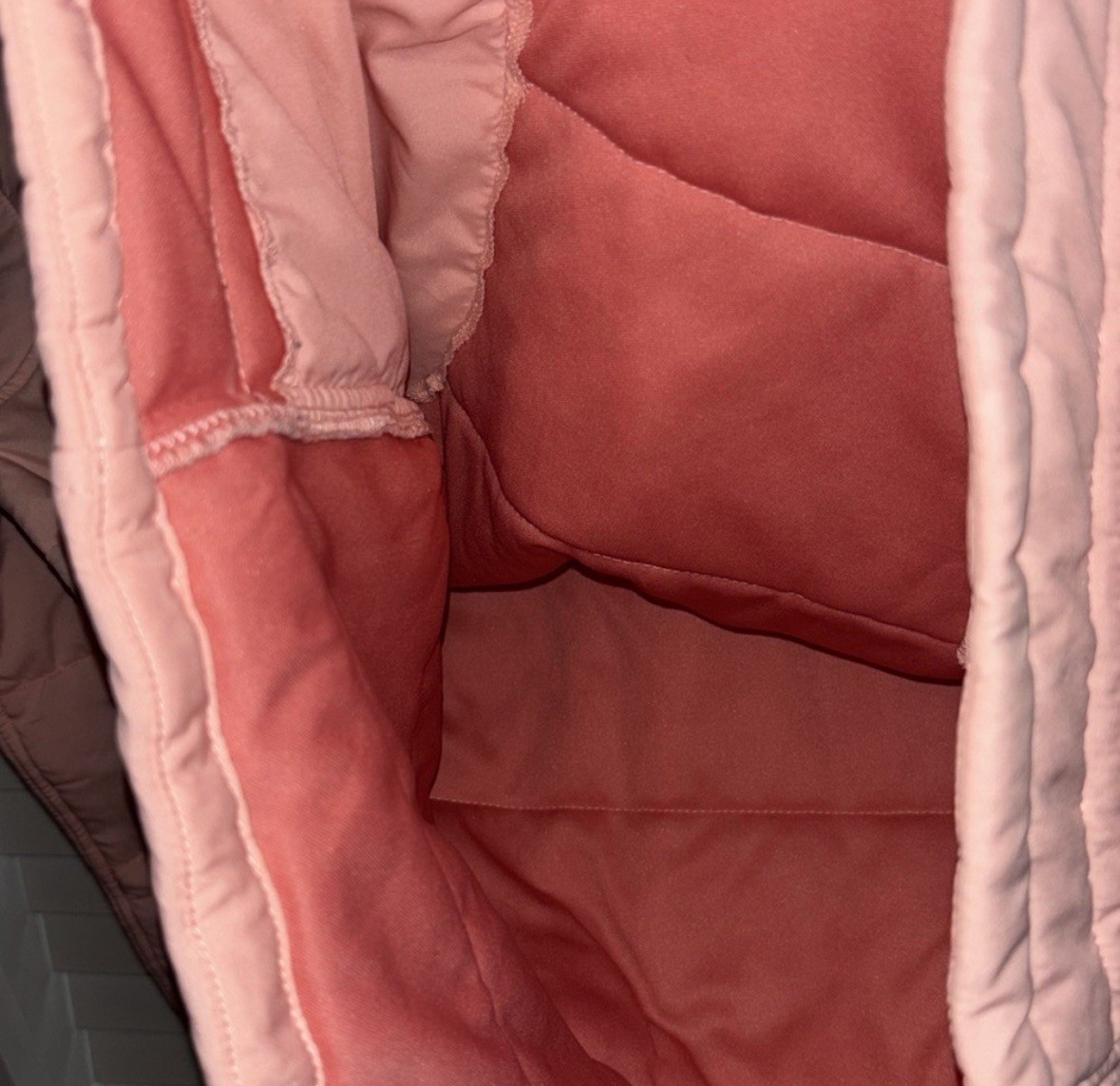 Avalanche Pink Ladies Quilted Pullover Jacket Size Medium 1/4 Snap EUC