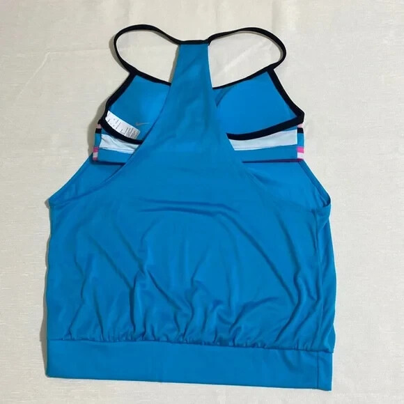 NIKE Racerback Layered Tankini Top NESS9216 Women’s Size S