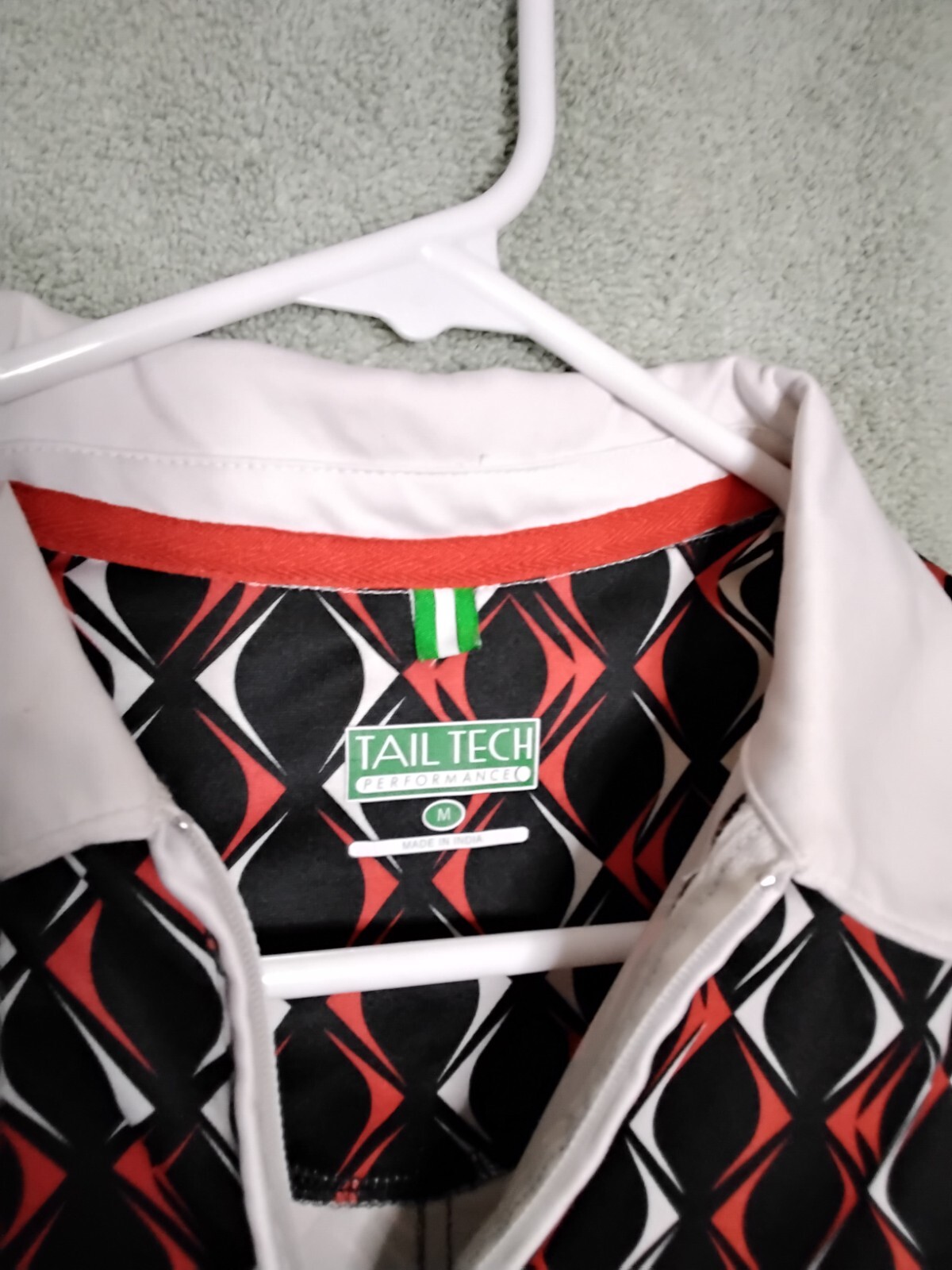 Tail Tech Performance Golf Womens Tank Top Size M Black Red Geometric Sleeveless