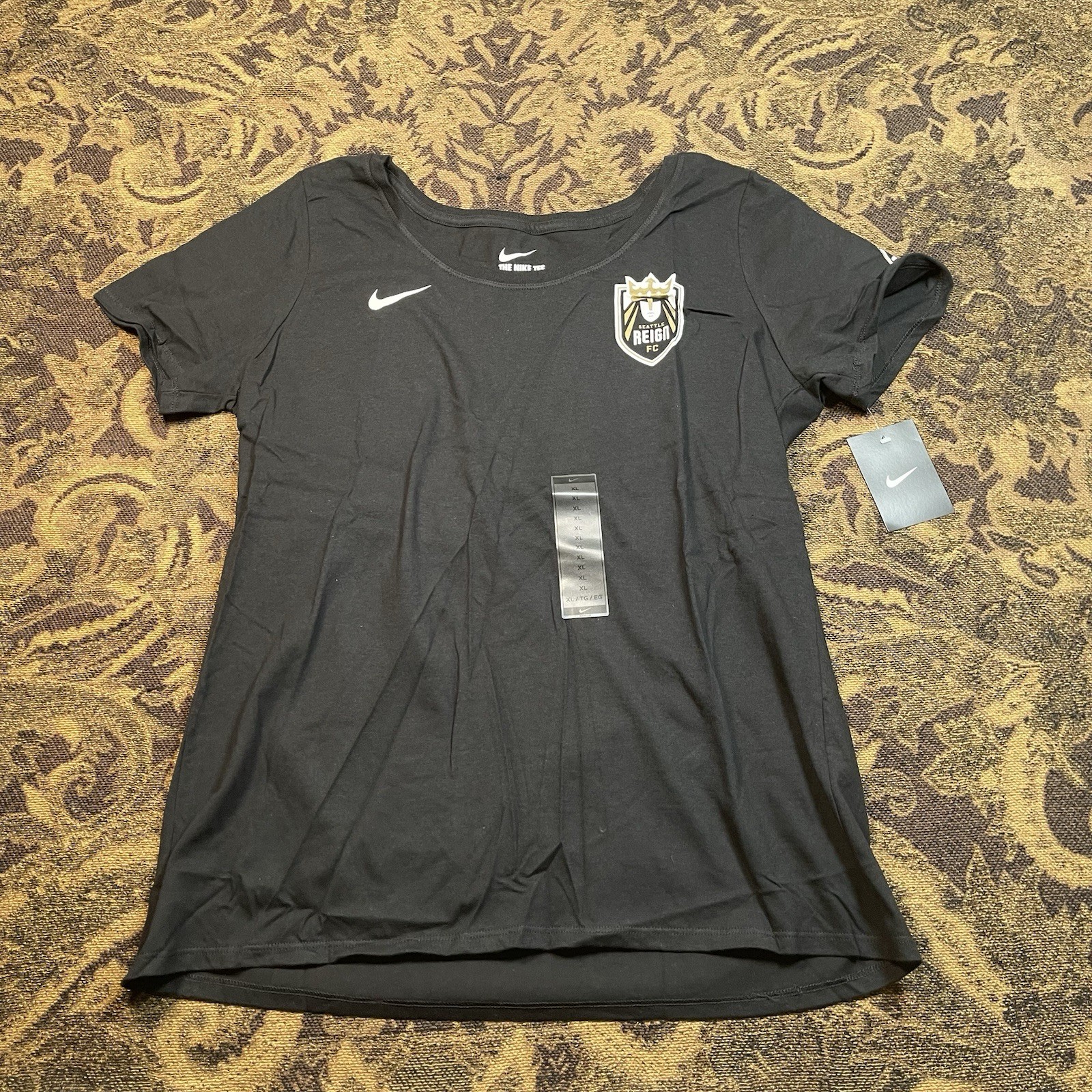 Nike Seattle Reign FC NWSL Women’s Black Home T Shirt Size XL New A