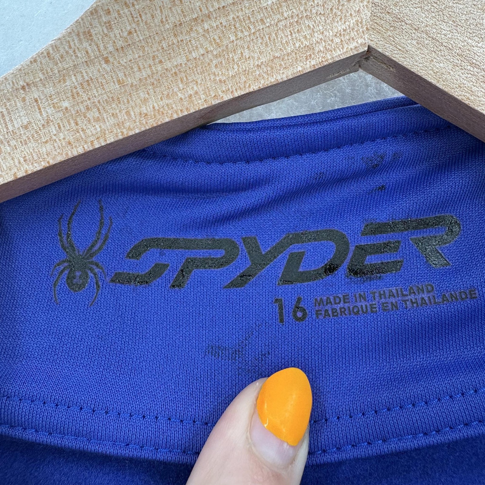 Spyder Savona Pullover Womens 16 Blue 1/4 Zip Mock Neck Ski Anthem Life Logo Gym