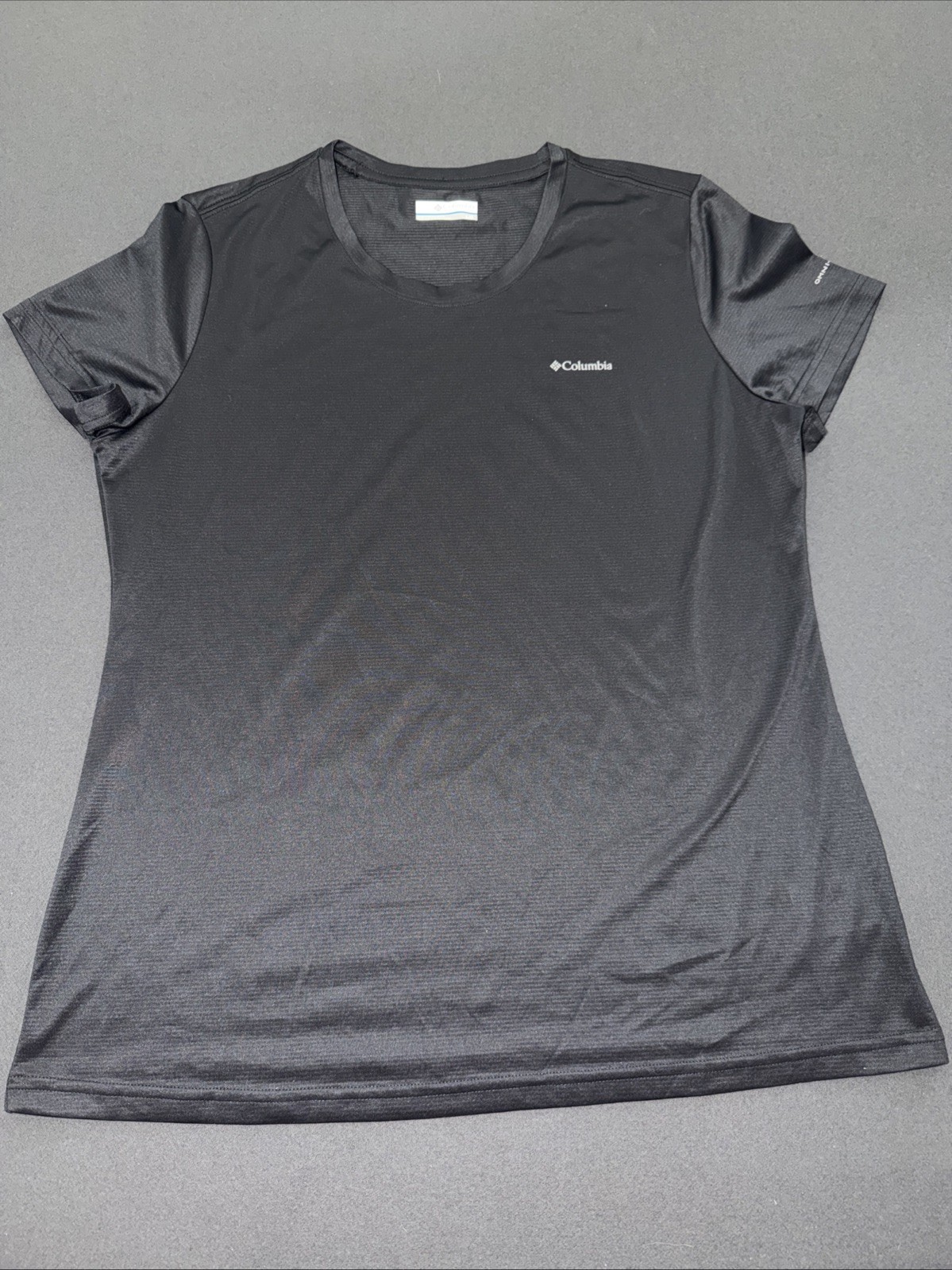 COLUMBIA Womens Omni-Wick T-Shirt Top Black Size Large Sportswear