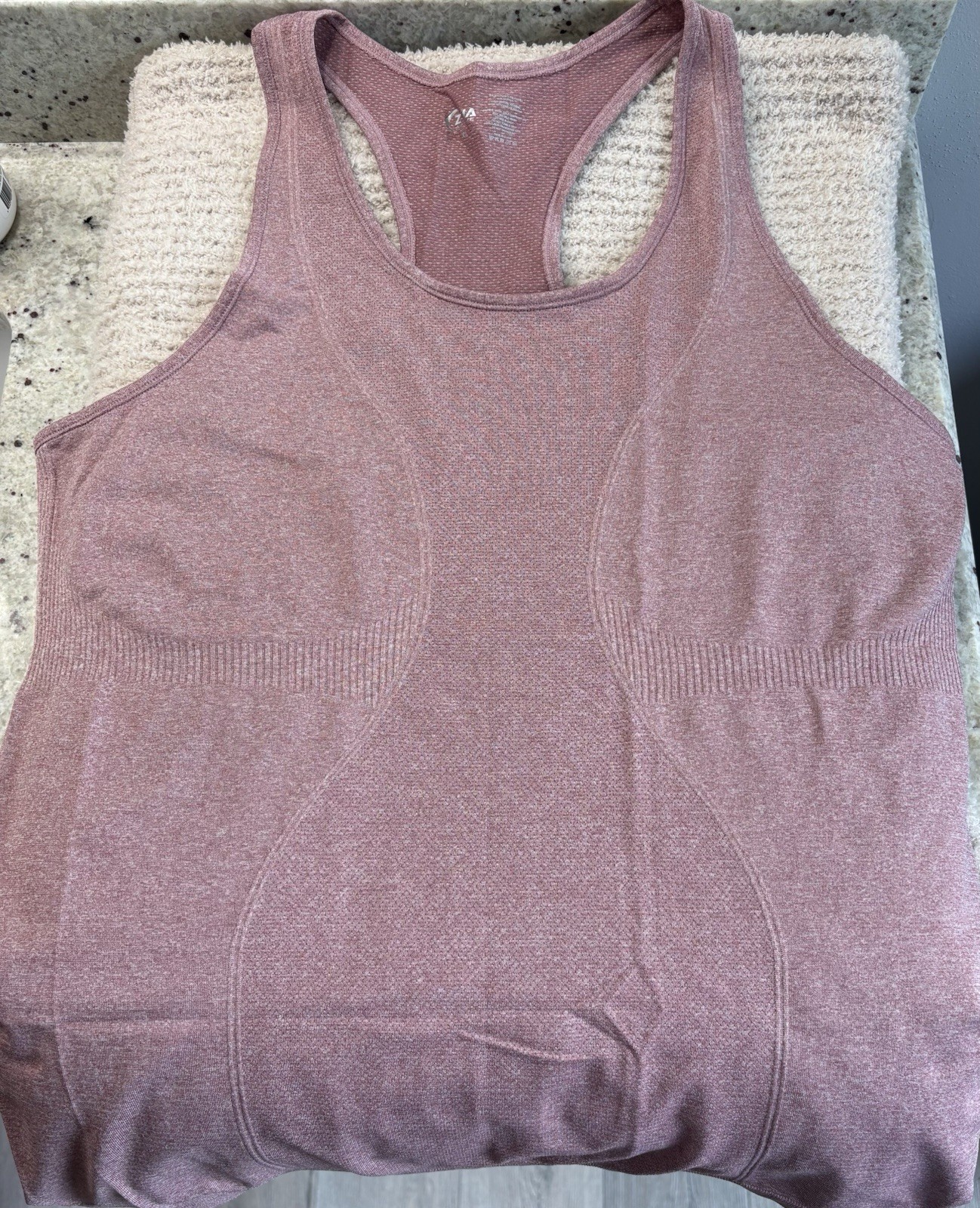 Zyia Active Copper Charged Tank Top Seamless Racerback Pink Womens XL