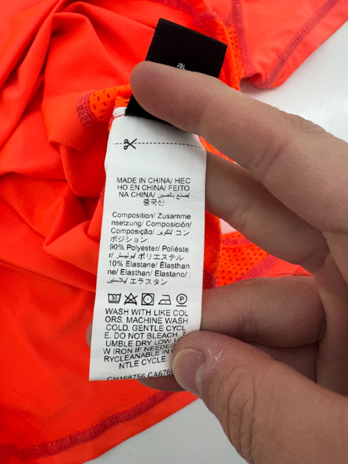 Shein Bright Orange Athletic Short Sleeve Shirt Womens Size Medium