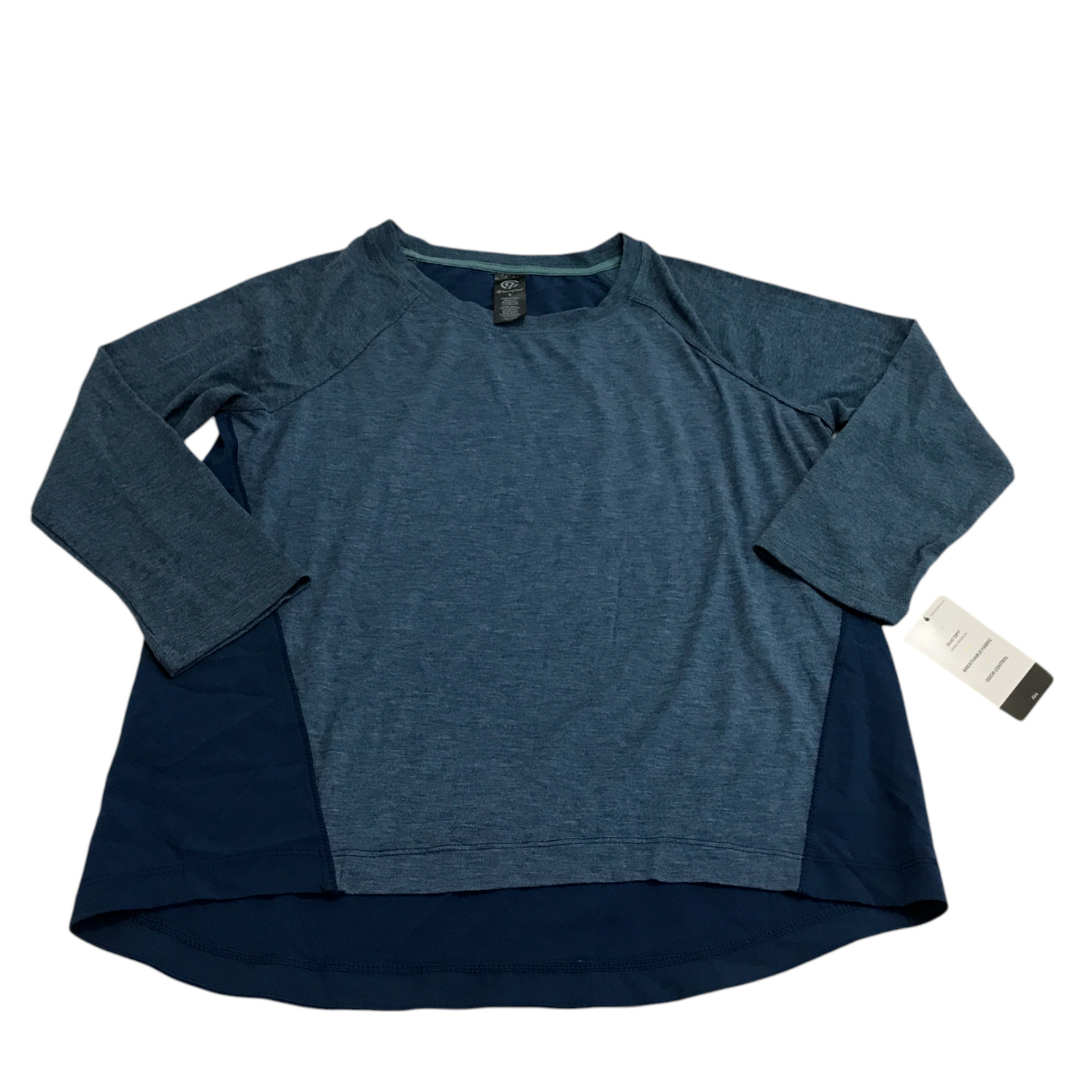 C9 by Champion Womens Size S Activewear Sweatshirt Duo Dry Top Airo Navy Blue