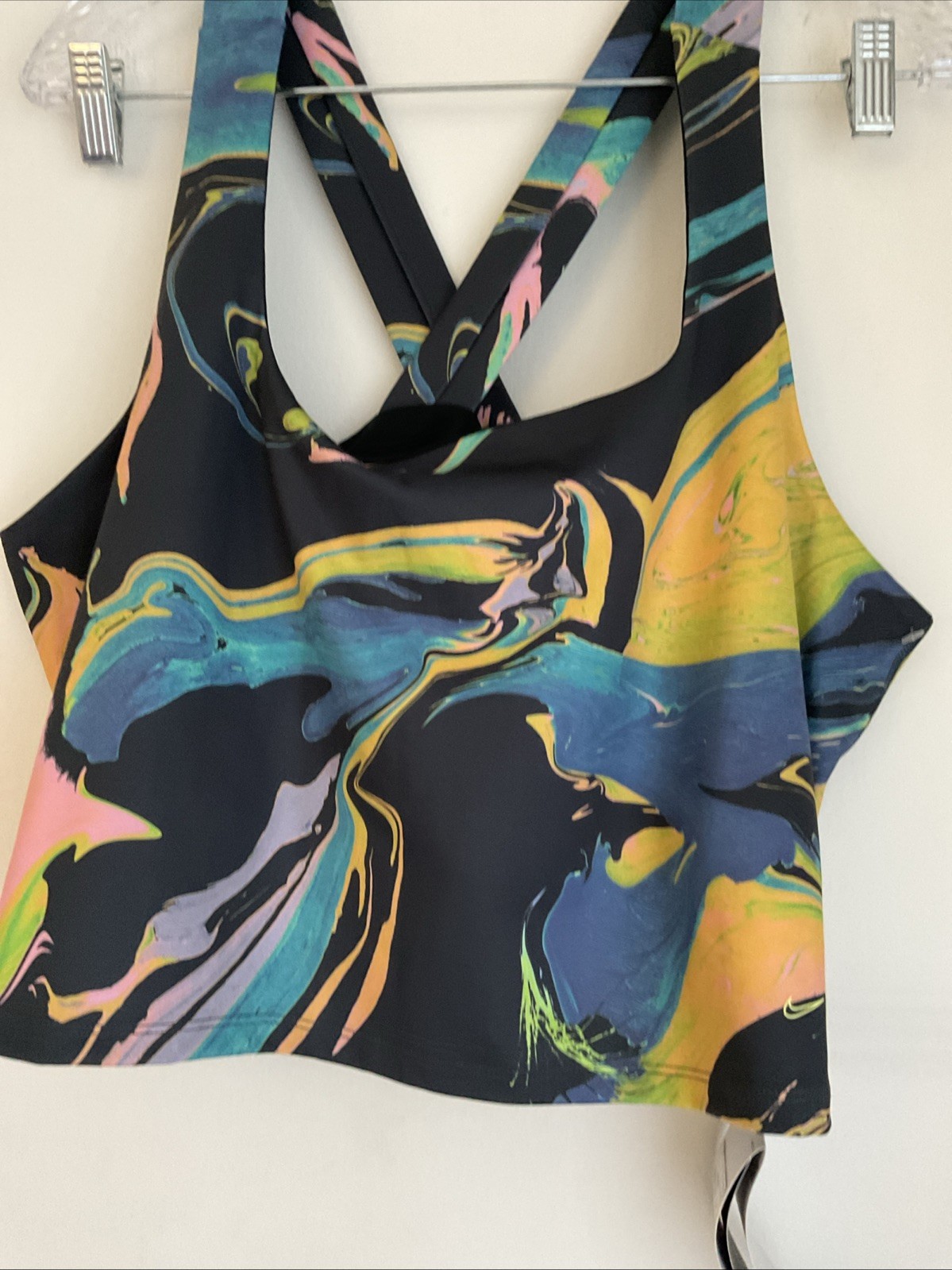 NIKE DRI-FIT TIGHT FIT PLUS SIZE LINED CROP TOP TANK BUST 44” LENGTH 19” 2X NWT