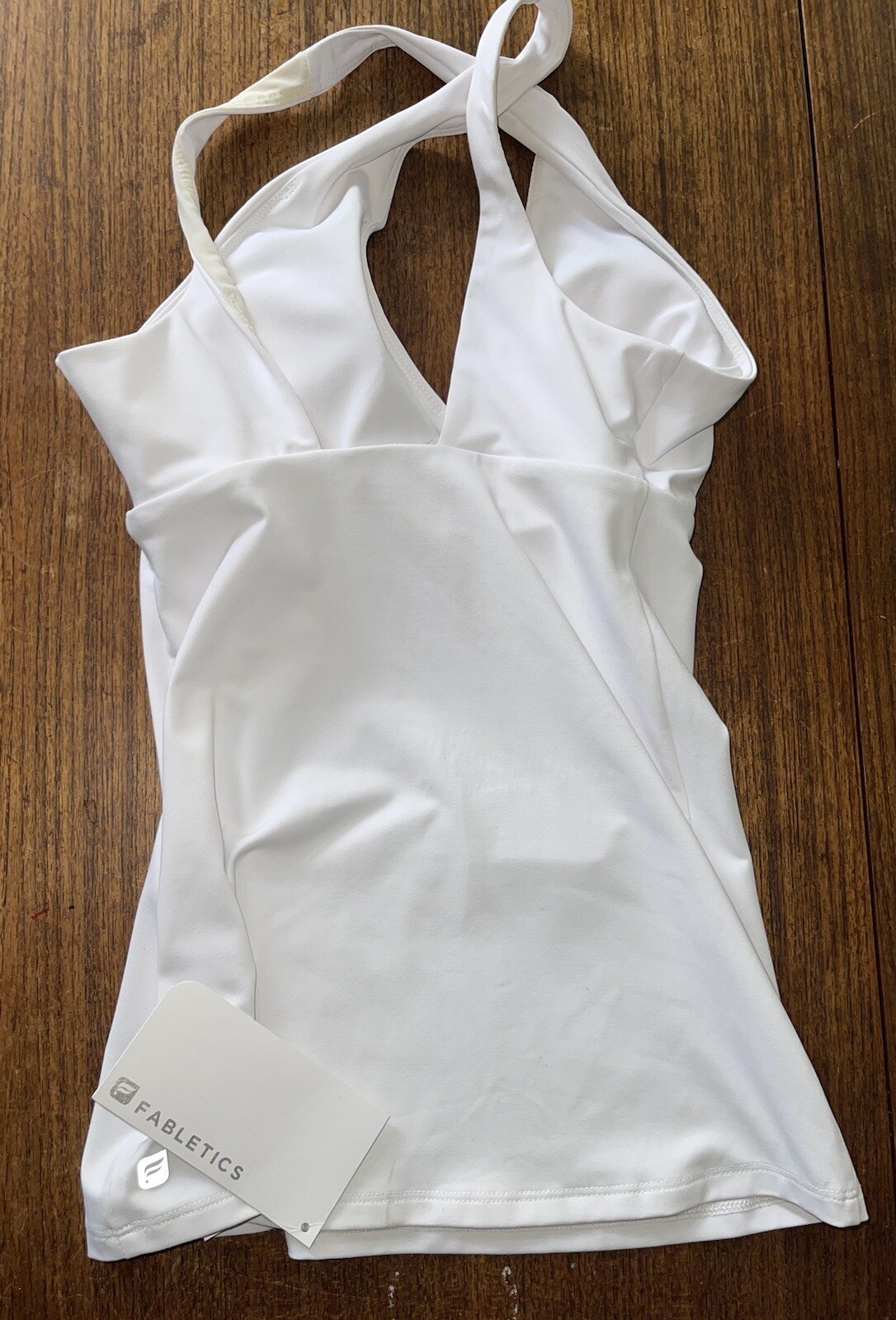 New Fabletics sz XXS 0-2 Delaney Performance Tank Top white women NWT $55