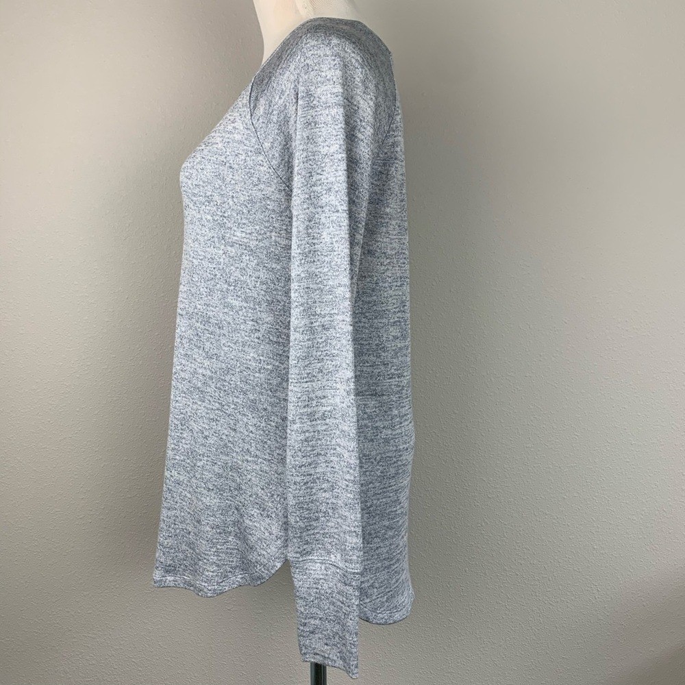 Athleta Pose Tee Heathered Grey Long Sleeve Yoga Top Small 348831-06
