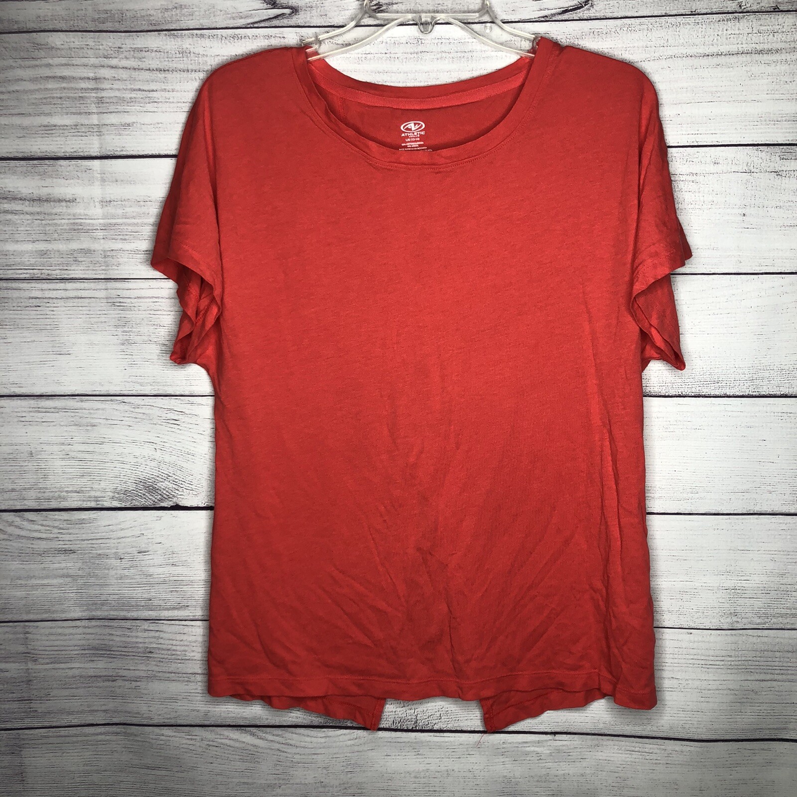 Athletic Works Peach Pink Cut Out Top Women’s Size L