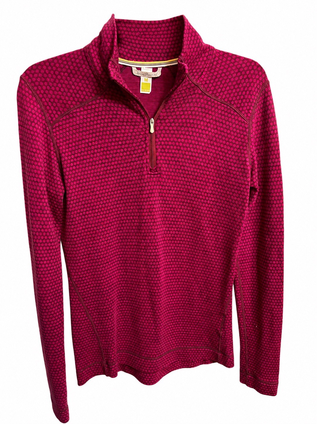 Smartwool Women’s Classic Thermal Merino Base Layer 1/4 Zip Magenta Medium