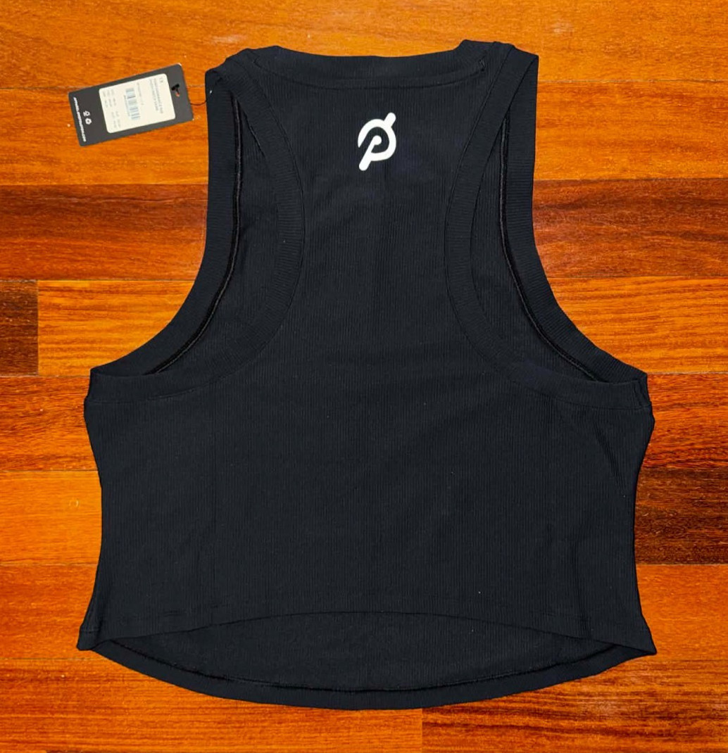 PELOTON Black Performance Rib RACERBACK Tank Top NWT ~ Size 1X