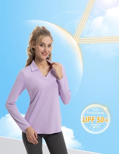 FK3140LST FKEEP WOMEN’S Tennis Golf Shirt Long – FK3140LST-LAVENDER-M