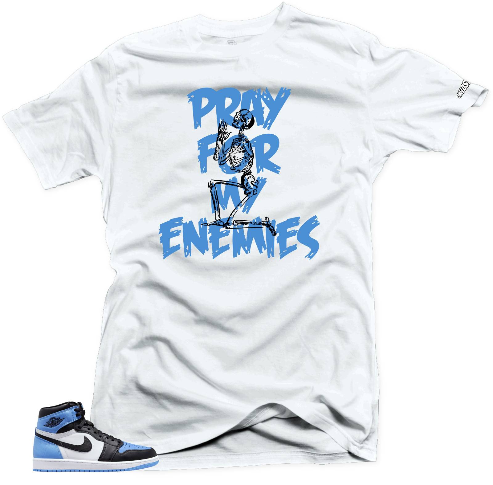 Shirt To Match Jordan 1 UNC Toe Enemies Sneaker tee