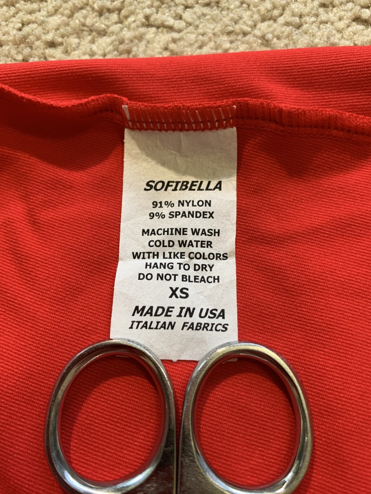 VGC Sofibella Sliding Racerback Tank Top w/ Sports Bra RED + GRAY XS MSRP $68