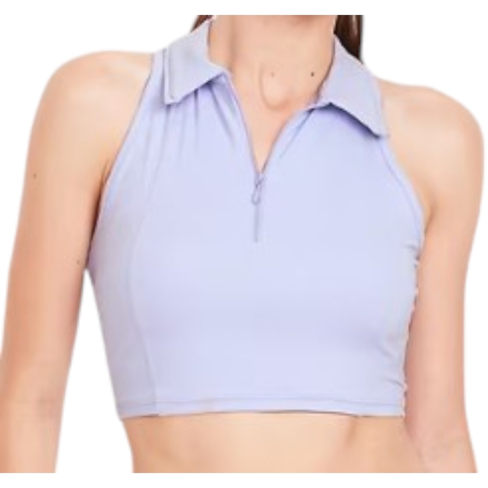 Old Navy Women’s Powersoft Crop Polo Tank Top Collar Sleeveless GOLF PICKLEBALL!