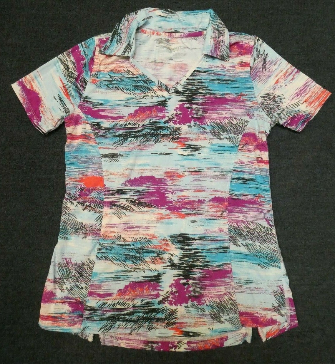 Skirt Sports women’s black/blue/white/orange/fuchsia short-sleeved t-shirt Sz XS