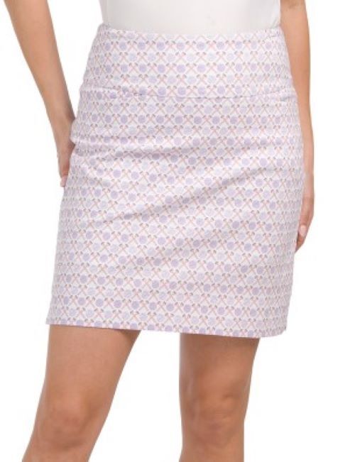 NWT Swing Control Lilac Pink Golf Ball Tee Pullon Stretch Golf Skort 4 6 12 14