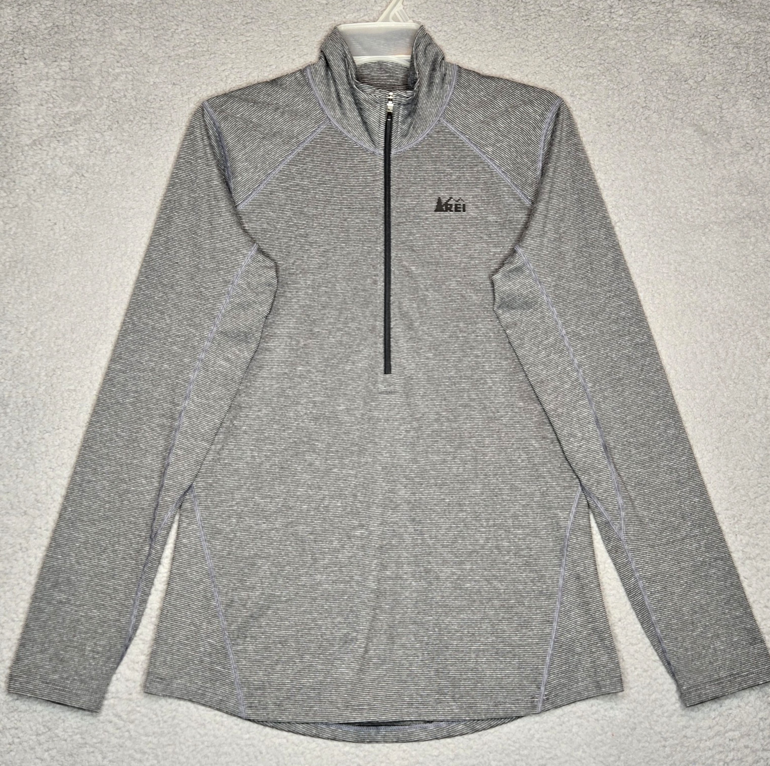 REI Long Sleeve 1/2 Zip Pullover Stretch Layer Shirt – Women’s M – Gray – USA