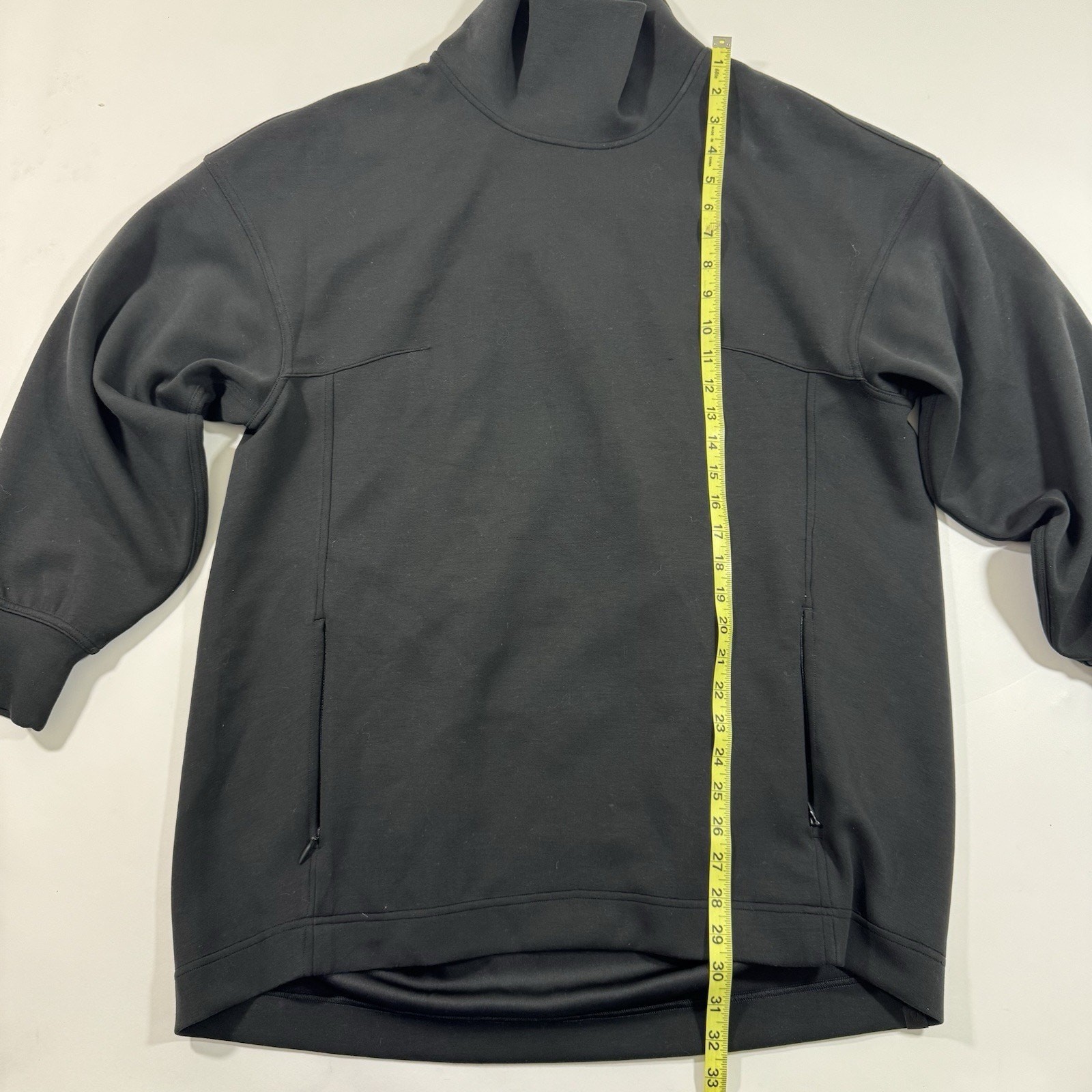 Lululemon Modal Blend Turtleneck Tunic Black Size 10 Pullover Athleisure