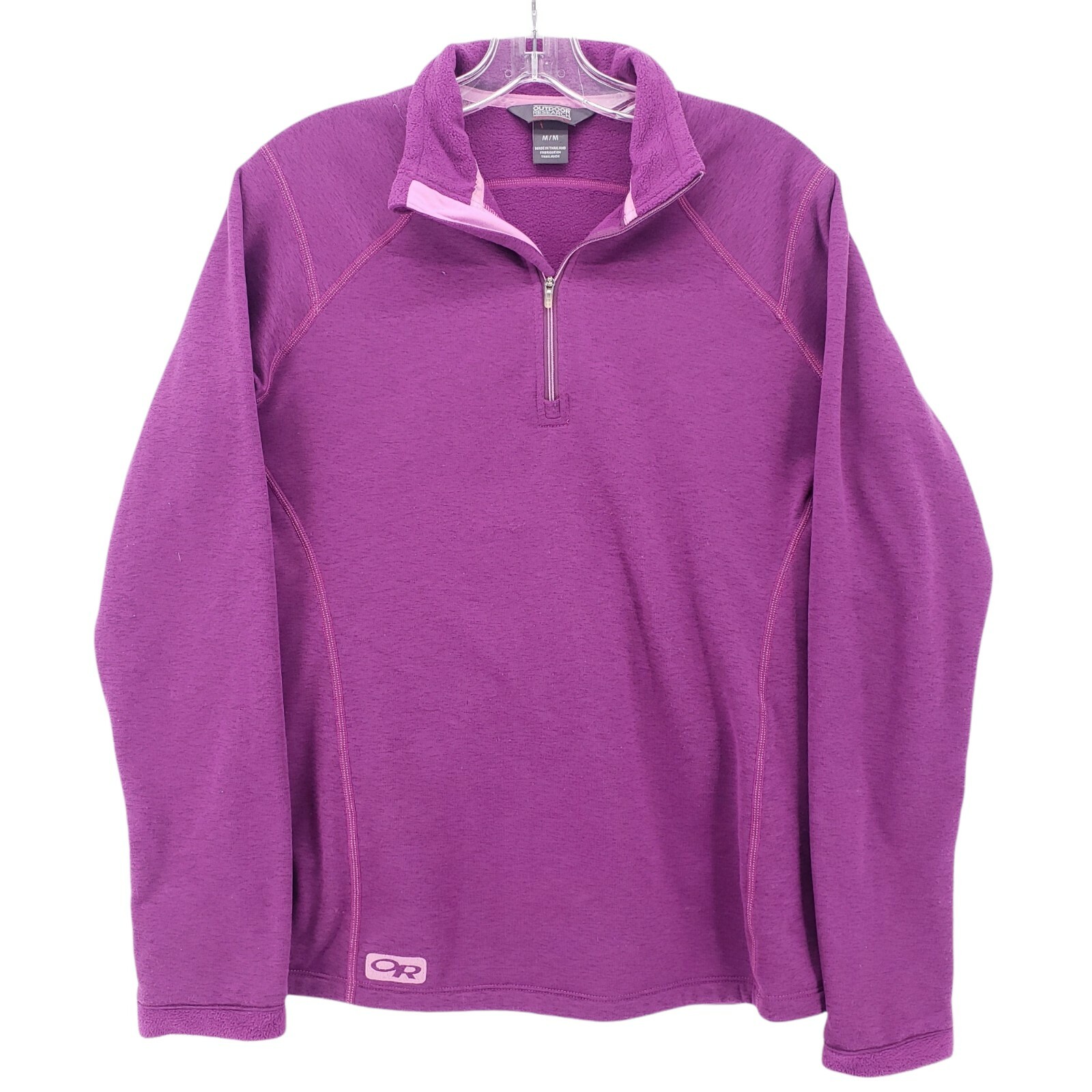 Outdoor Research Vanquish Pullover Quarter Zip Size Medium Softshell Purple