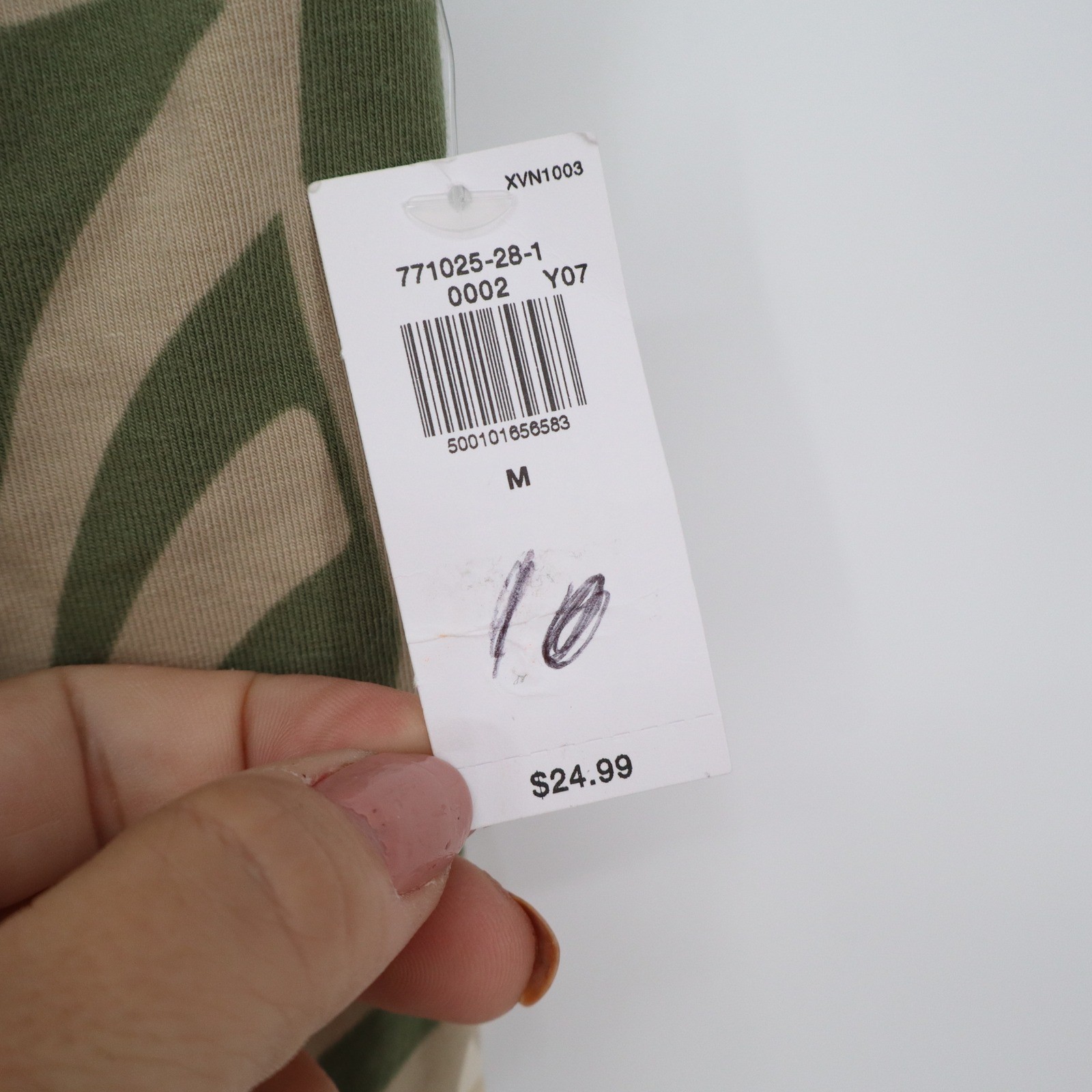 Old Navy Active PowerChill High Neck Sports Bra Tank Green Abstract Print M NEW