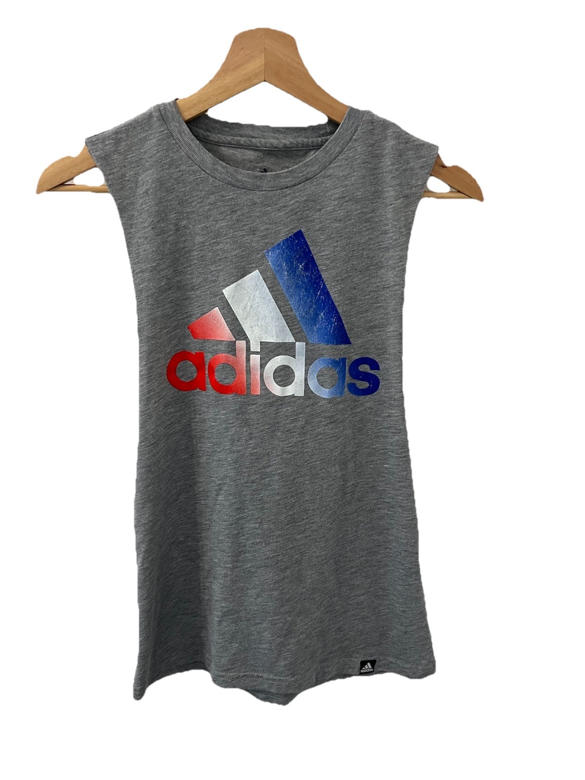 Adidas Red White Blue Muscle Tank Top