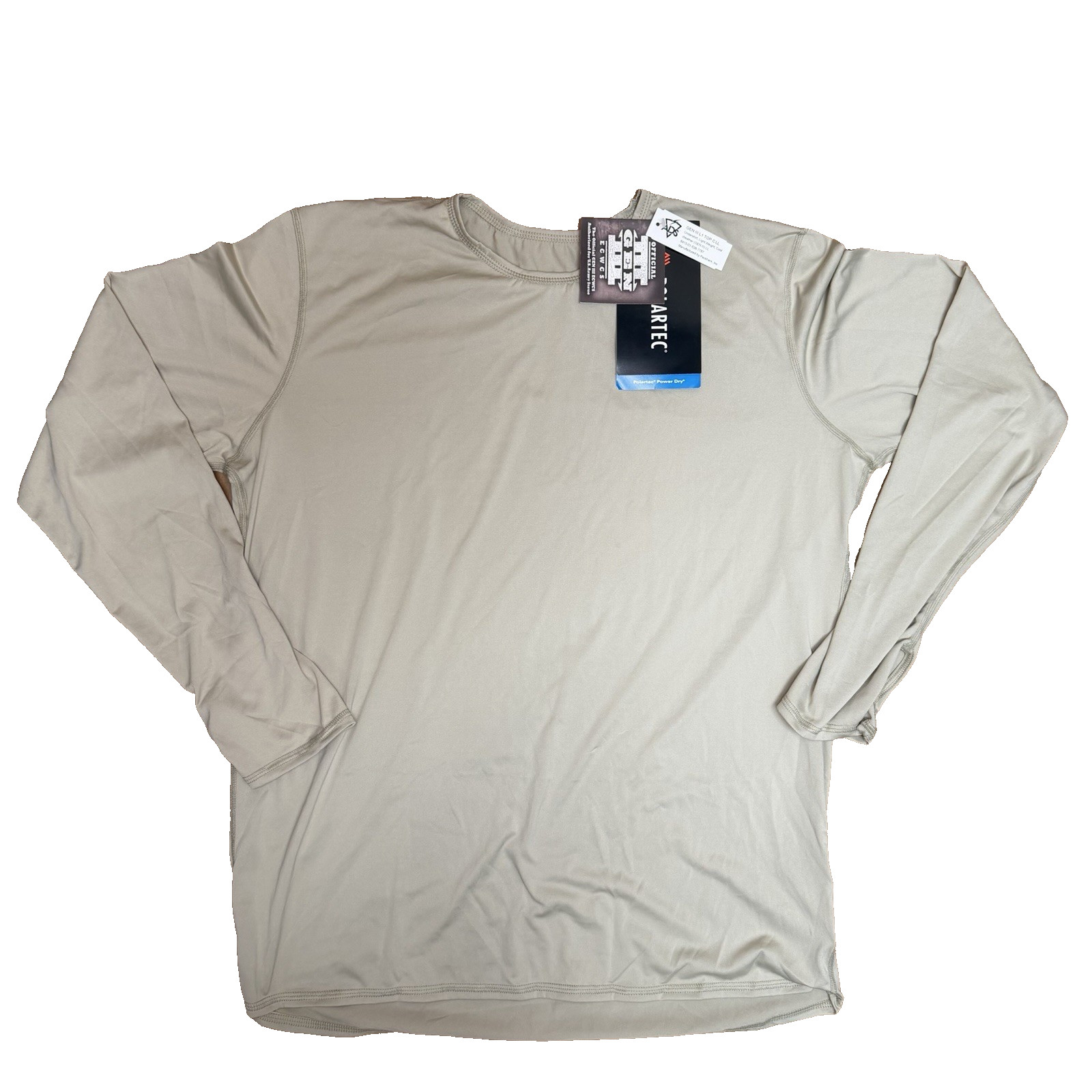 Peckham Polartec Gen III L1 Undershirt Large Long Tan Cold Weather Base Layer