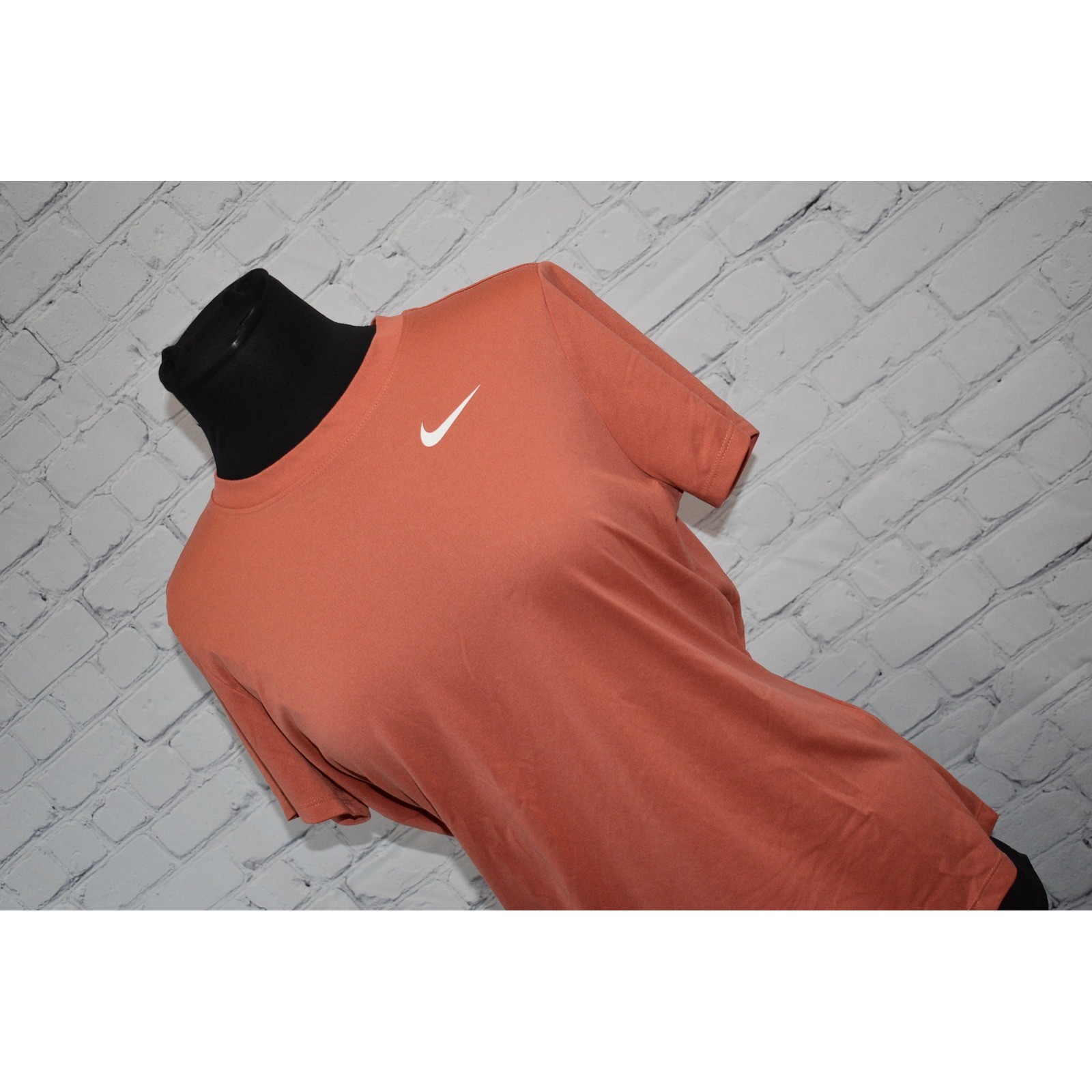 Nike Dri-FIT T-Shirt Womens Large Pink Short Sleeve Performance Swoosh Tee
