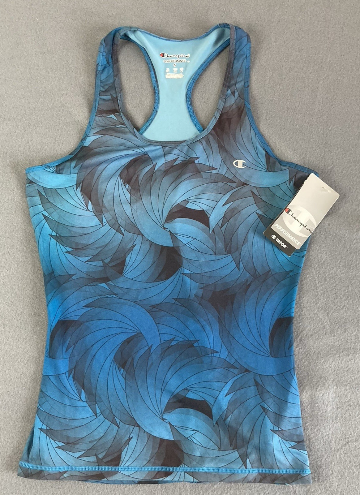 Champion Power Flex Tank Top Women’s Small Blue Vapor Racerback Performance NEW