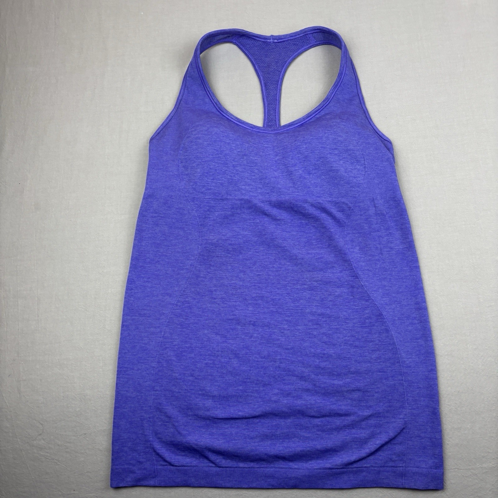 Lululemon Ebb & Flow Racerback Tank Top Size 8 PowerPurple Workout Yoga Exercise