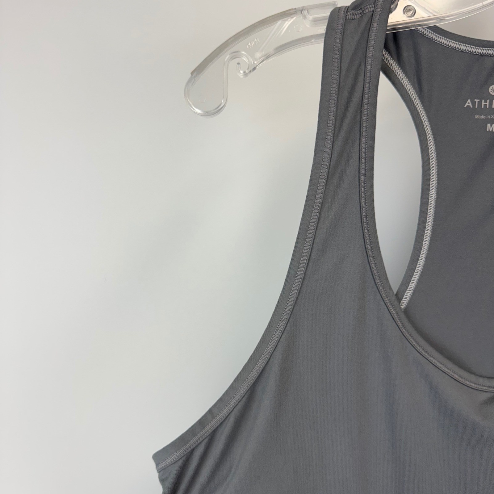 Athleta Gray Racerback Tank Dress Medium Style 964327