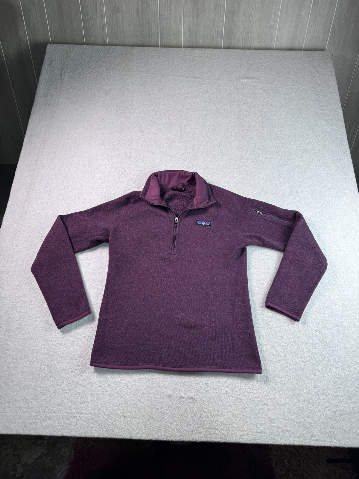 Patagonia Women’s M Plum Better Sweater 1/4 Zip Fleece Pullover Activewear Top