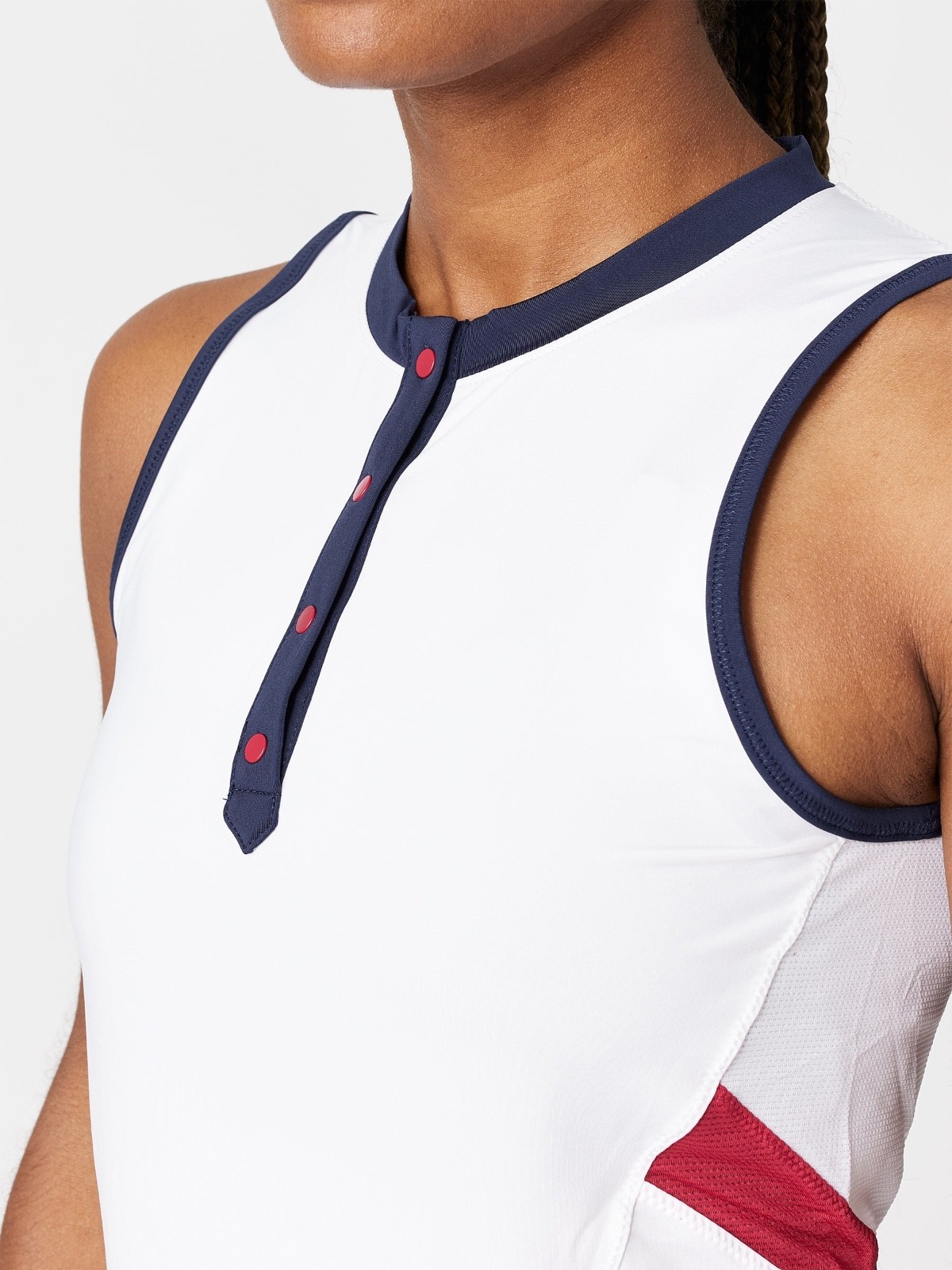 FILA Heritage Essentials Full Coverage PPA Pickleball Tour Tank Top – White – XS