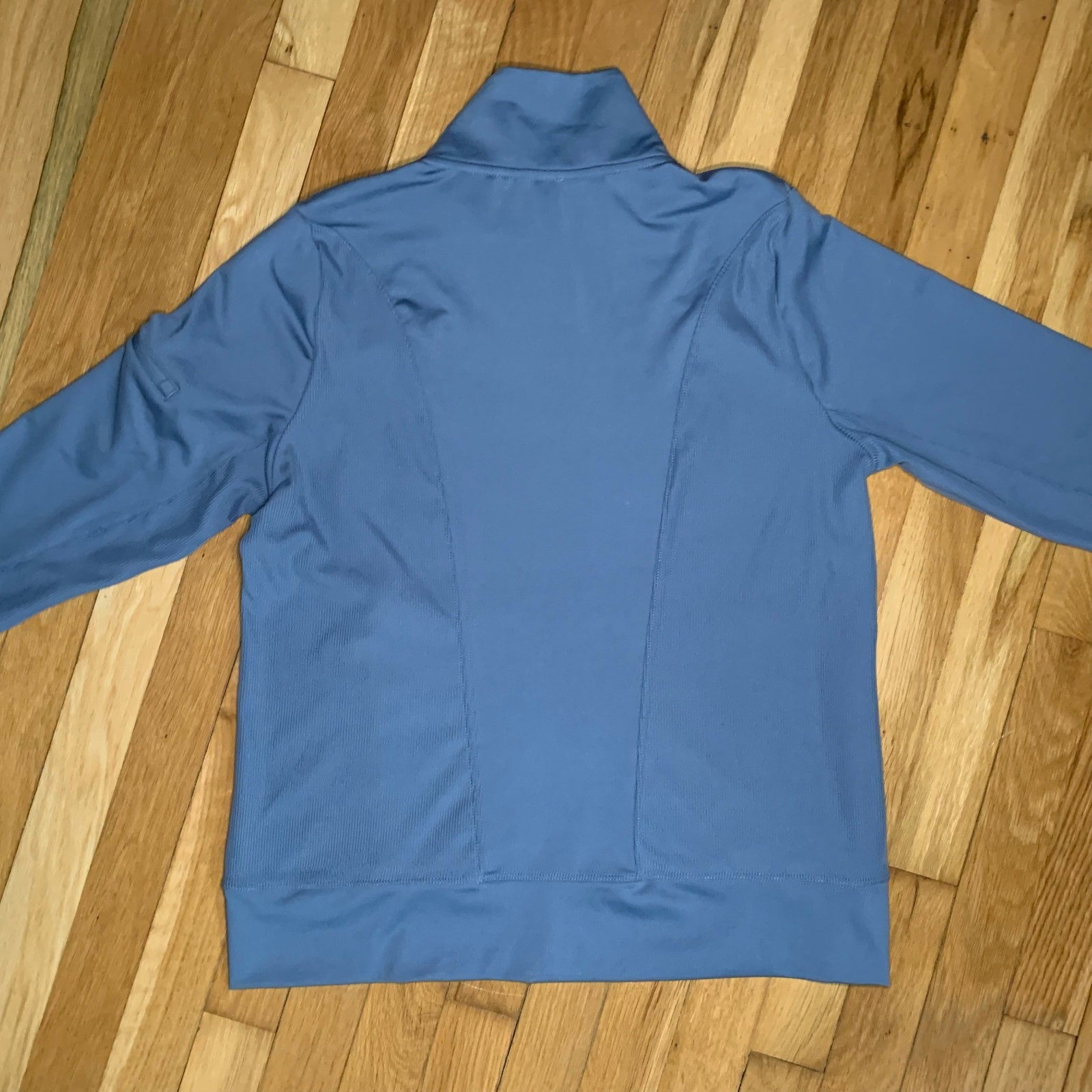 Scoor Athletic Casual Zip Up Shirt Thumb Opening Blue Gray Women’s Size Large