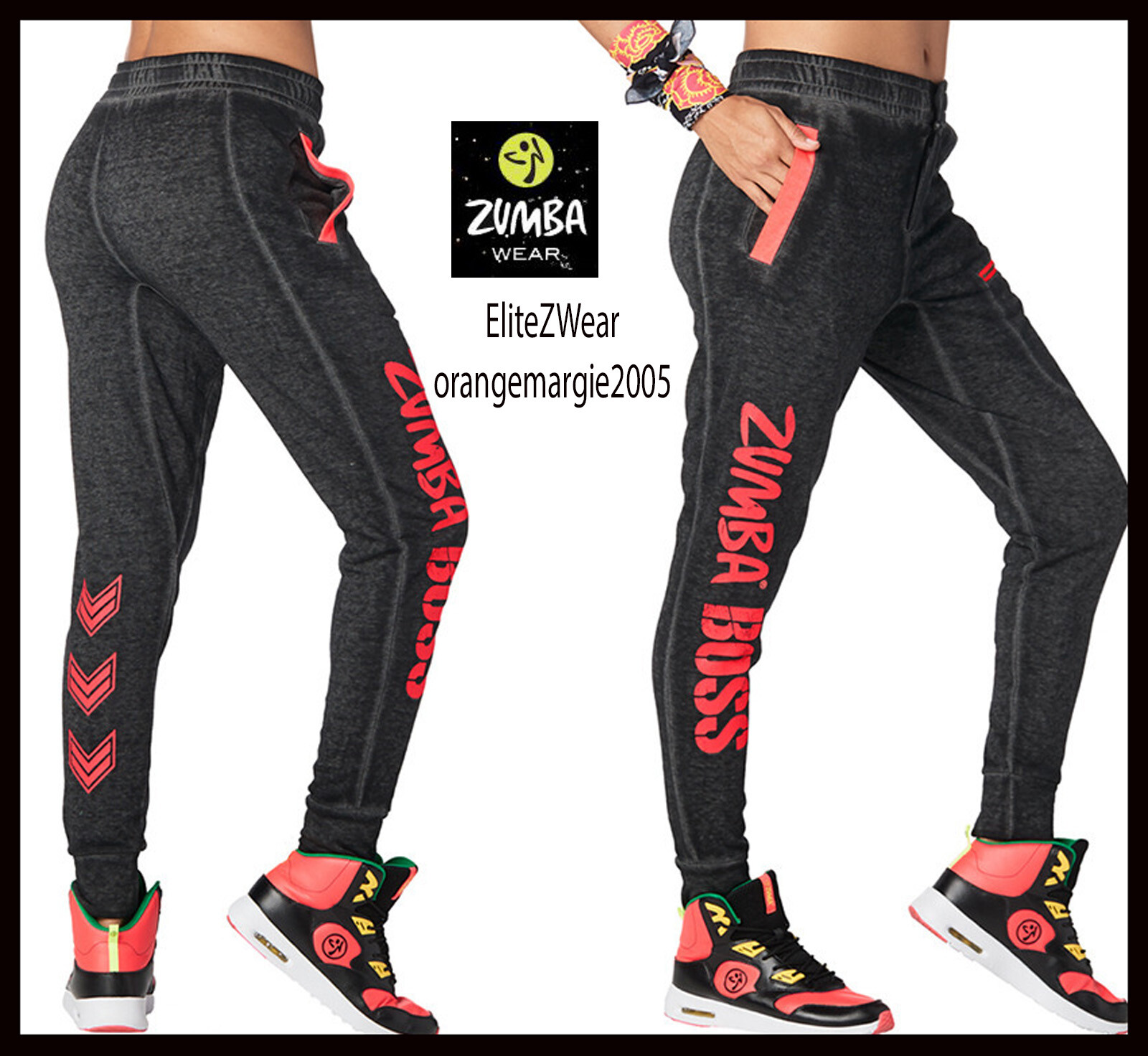 ZUMBA Boss SweatPants Dance Pants Super Soft+Comfy Exclusive Convention Wear XS