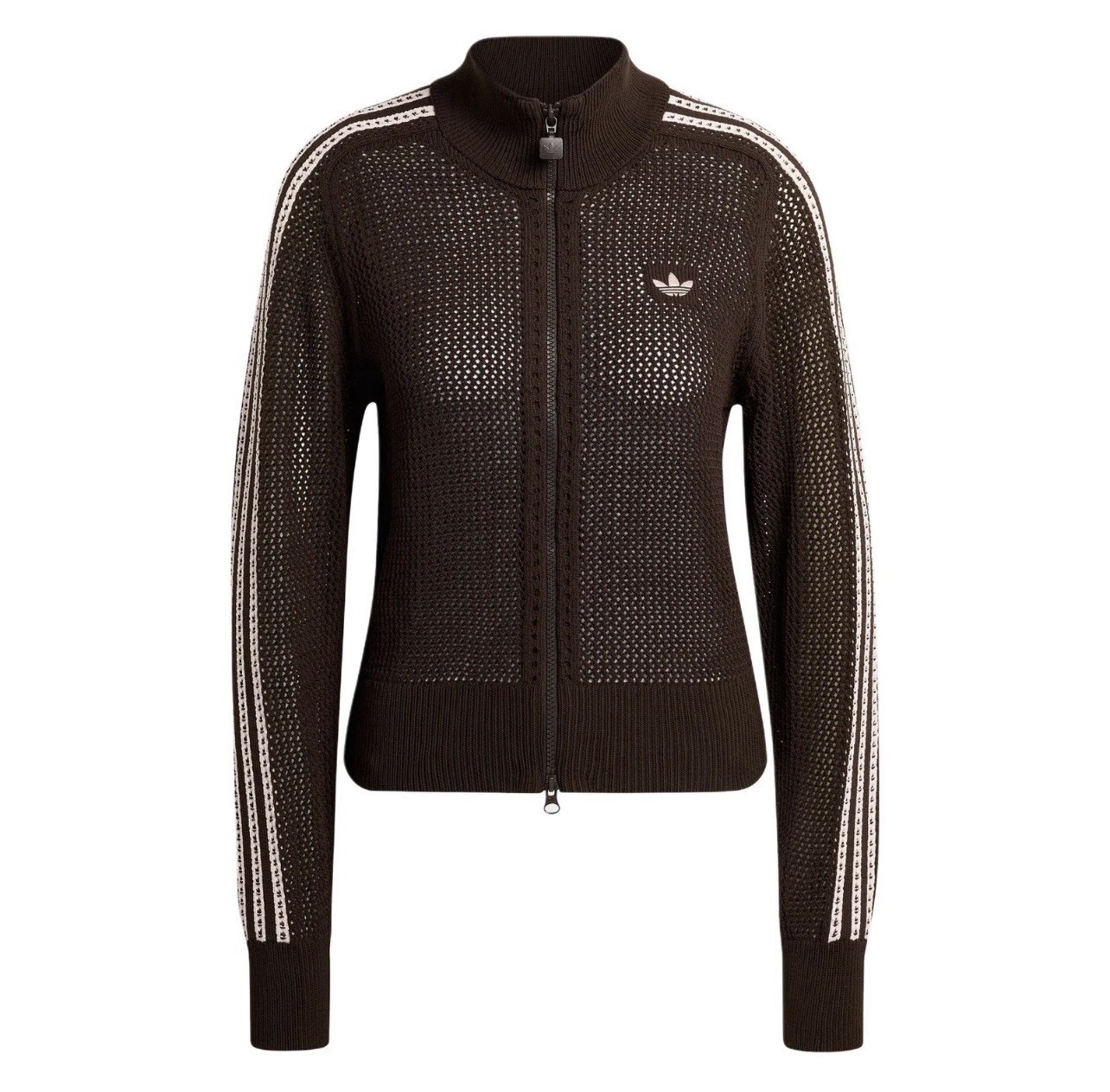 Adidas Firebird Originals Crochet Track Top ‘Aurora Coffee’ White KE0202 Size M