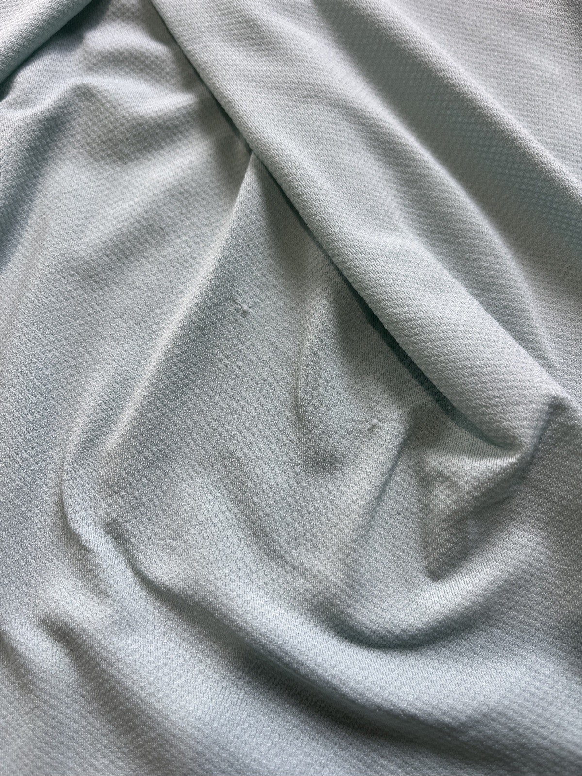 Lululemon Back Pleat Drawstring Muscle Tank Top PALE TURQUOISE BLUE 8 MEDIUM