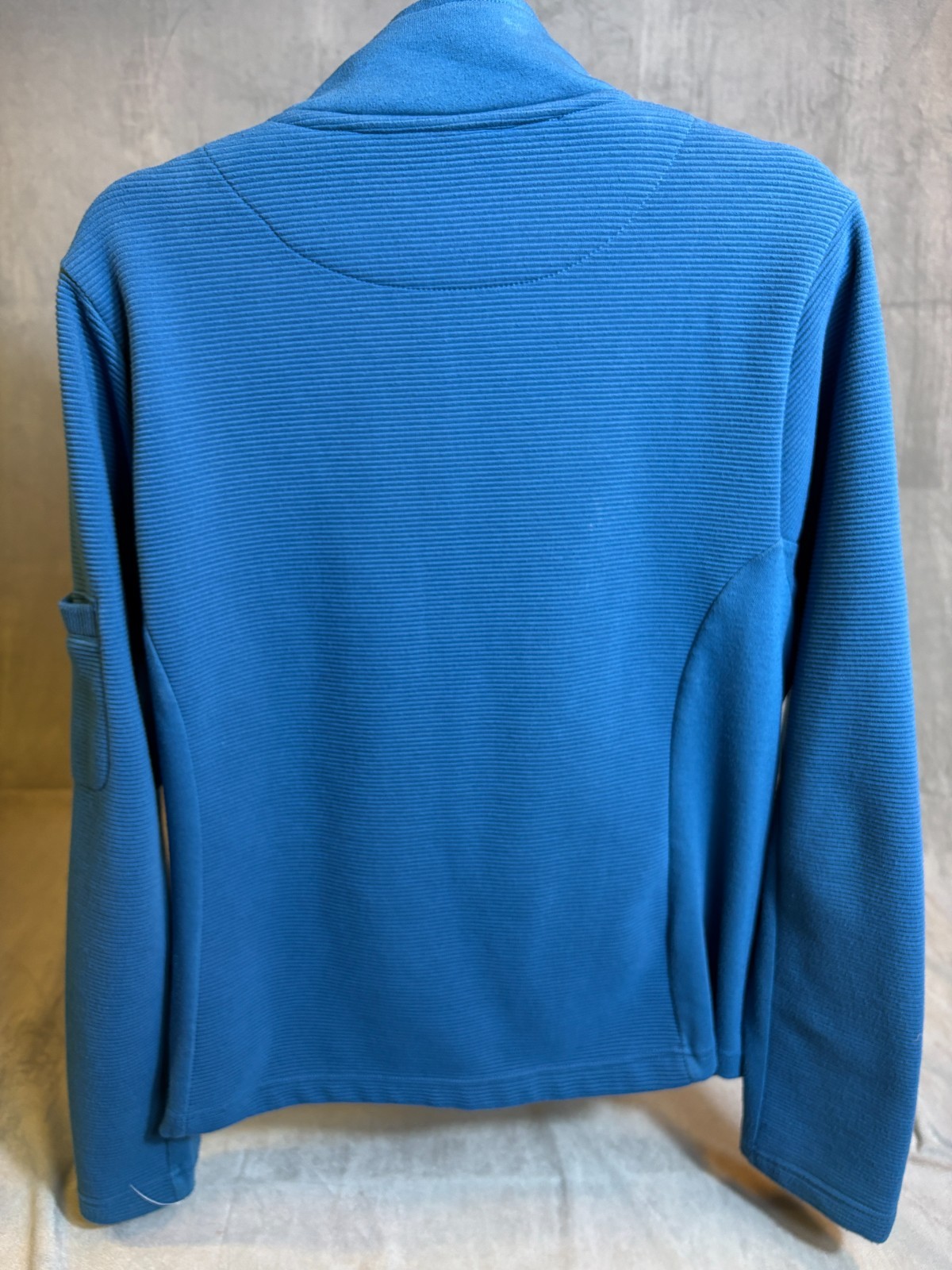 Straight Down Broadmoor Blue Pullover Womens 1/4 Zip Golf Performance Ribbed XL
