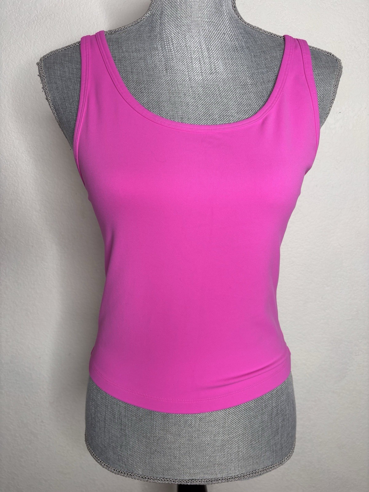 CRZ Yoga Pink Crop Tank Stretch Top Size ?