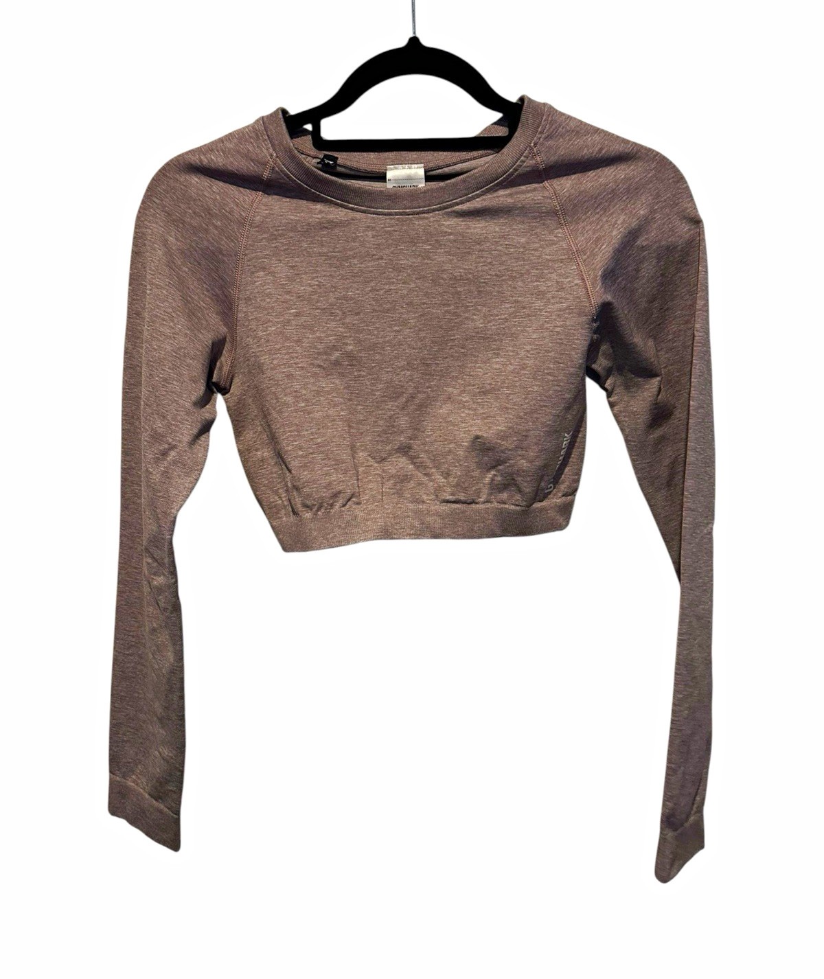 Gymshark Women’s Everyday Seamless Long Sleeve Cropped Top in a Mauve Size M