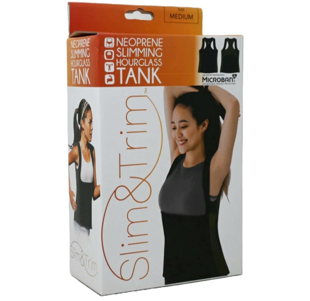 Neoprene Slim And Trim Slimming Hourglass Tank Size Medium Microban Women’s NIB