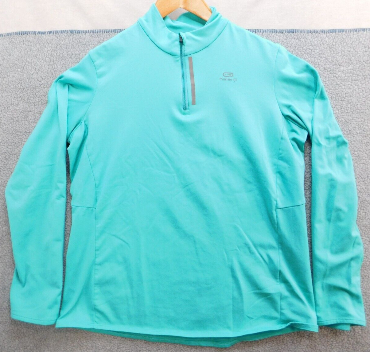 Kalenji Women’s Size ML Decathlon Running Shirt Teal Long Sleeve Sportswear
