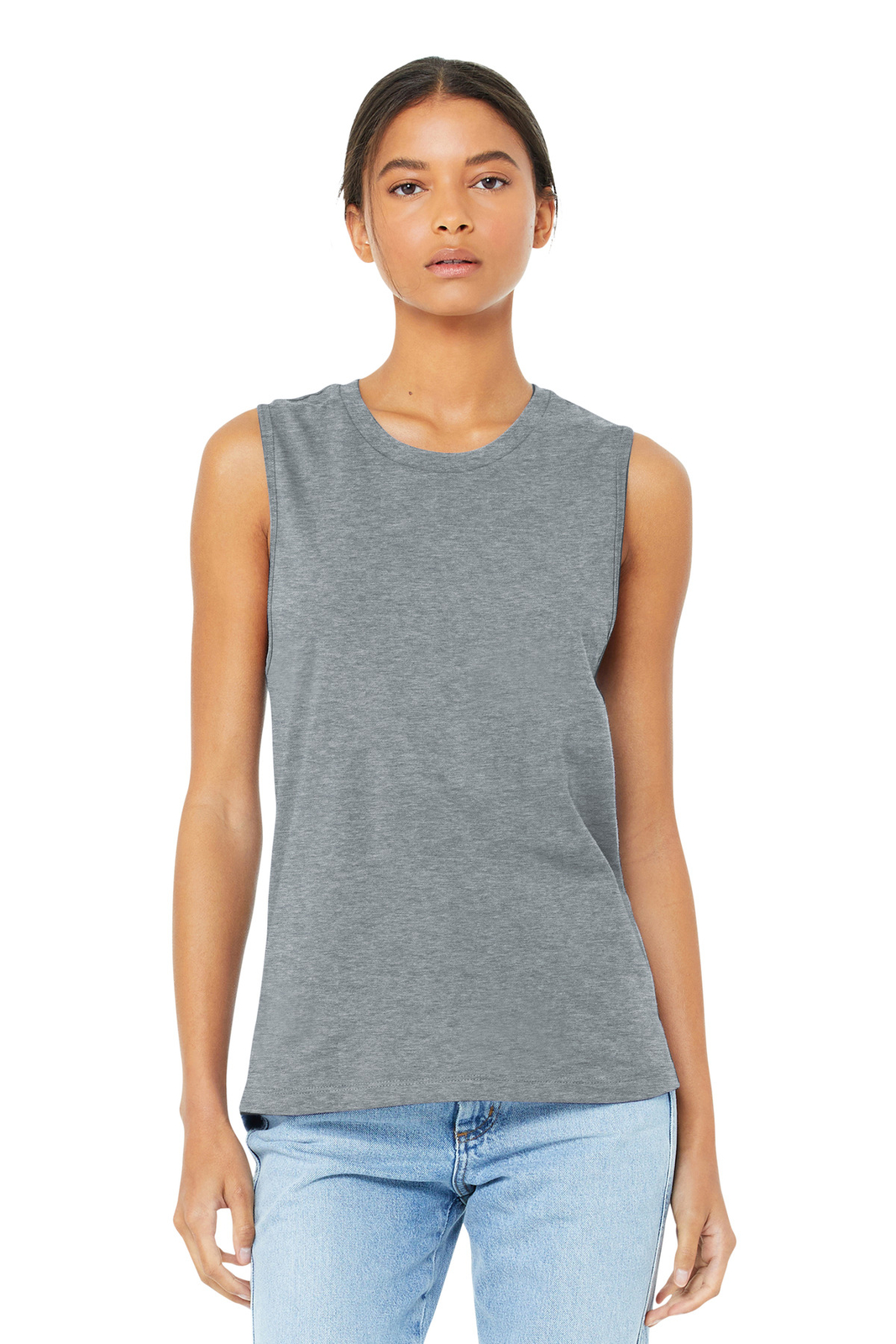 Pack Of 3 BELLA+CANVAS BC6003 Womens Sleeveless Jersey Muscle Crew Neck Tank Top