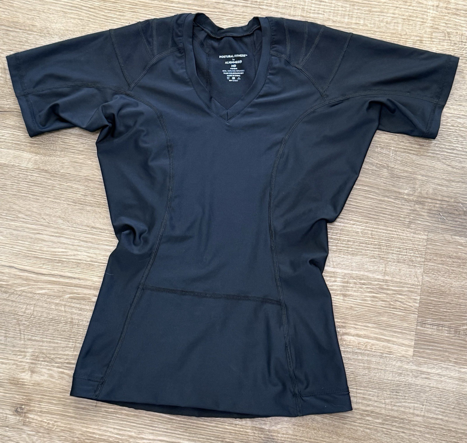 Postural Fitness Alignmed Posture Shirt Pullover Black Women’s Medium -Worn Once