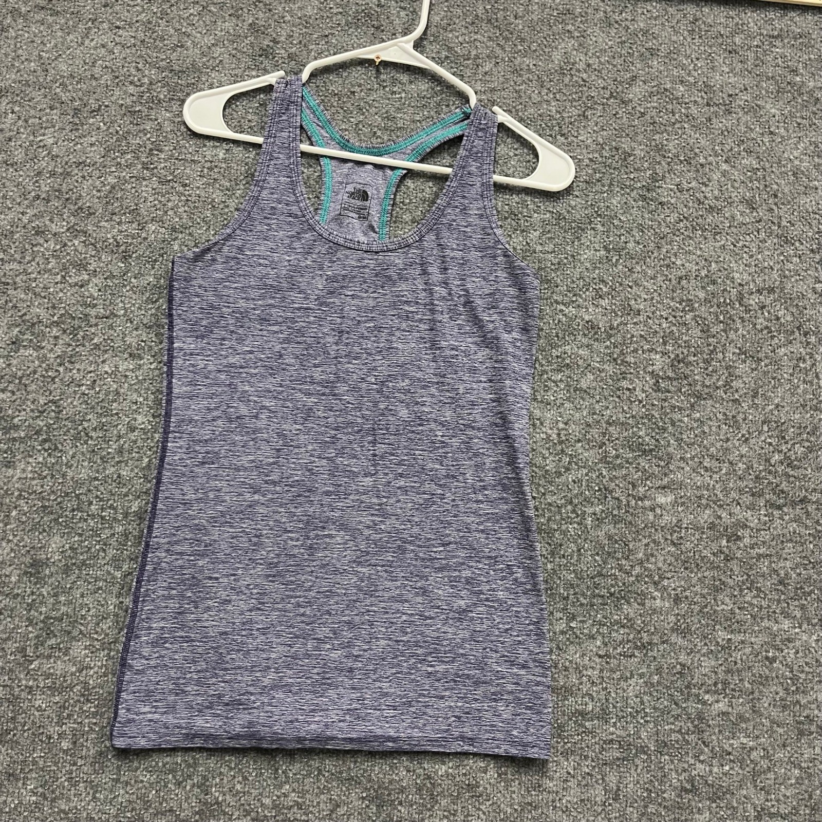 The North Face Tank Top Womens Size M Purple Heathered Racerback Athletic