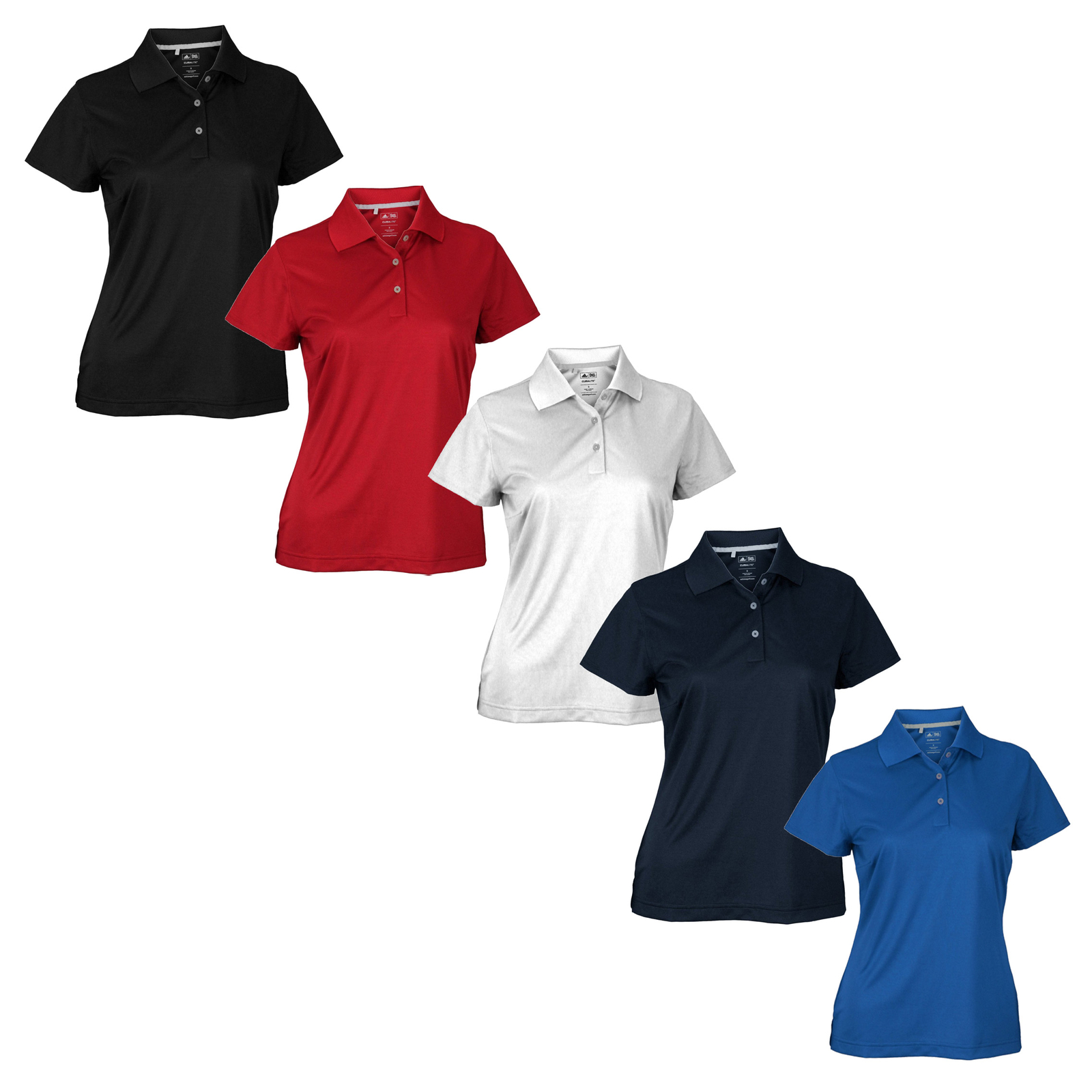 Adidas Women’s Climalite Textured Solid Golf Polo, Color Options