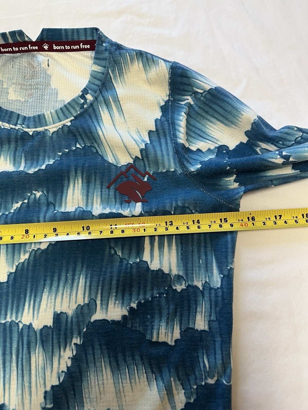 Rabbit Outrun Trail Base Layer Womens Small Celestial Mountain Blue Outdoor